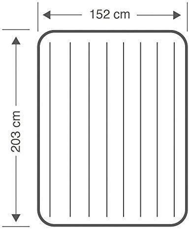 Pripučiamas čiužinys 203x152 cm su pompa dviem asmenims Intex 64118ND