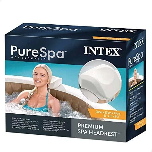 Intex Premium PureSpa Pagalvėlė galvai, balta, 28x23x17cm, porolonas