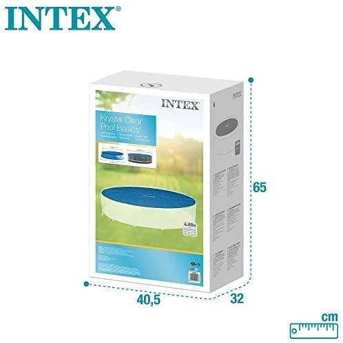 Intex Baseino uždangalas, mėlynas, 470cm, polietilenas