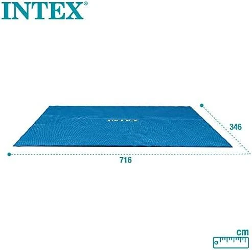 Intex Baseino uždangalas, mėlynas, 716x346cm, polietilenas