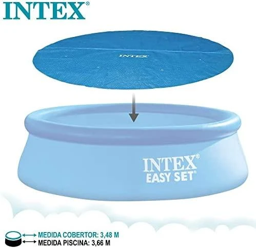 Telone Intex Baseino uždangalas, mėlynas, 348cm, polietilenas