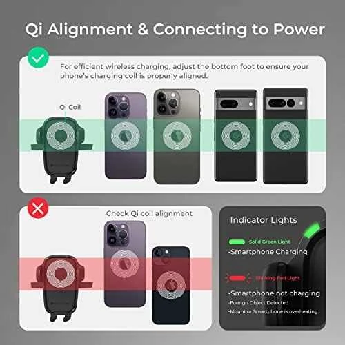„iOttie Easy One Touch Wireless 2“ ventiliacijos angos ir CD laikiklis