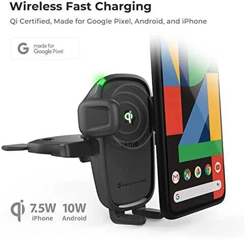 „iOttie Easy One Touch Wireless 2“ ventiliacijos angos ir CD laikiklis