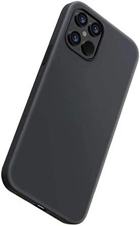 Devia Juodas silikoninis dėklas iPhone 12 Pro Max telefonui