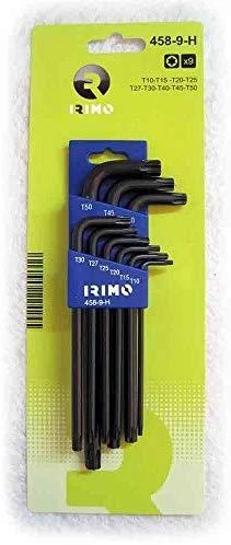 L-formos raktų Torx rinkinys 9 vnt TR10-TR50 Irimo