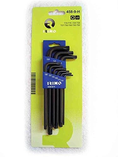 L-formos raktų Torx rinkinys 9 vnt TR10-TR50 Irimo