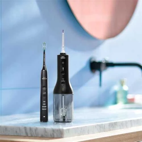 Burnos irigatorius ir dantų šepetėlis Philips Sonicare Cordless Power Flosser „DiamondClean 9000“  HX3886/43
