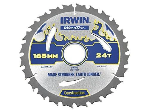 Pjovimo diskas medienai Irwin; 165x2,4x30,0 mm; Z24
