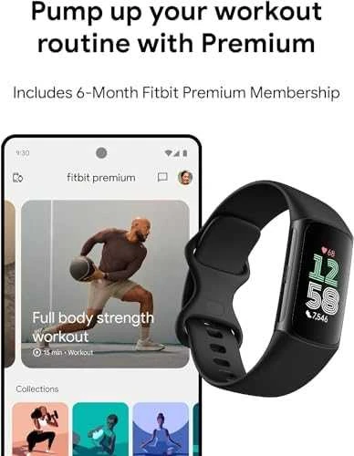 Išmanioji apyrankė Fitbit Charge 6, Juodos spalvos