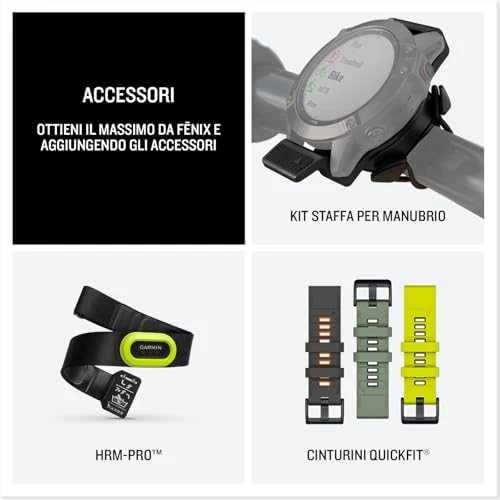 Išmanusis laikrodis Garmin Fenix E,47mm,  Nerūdijančio plieno korpusa su juodos spalvos silikoniniu dirželiu