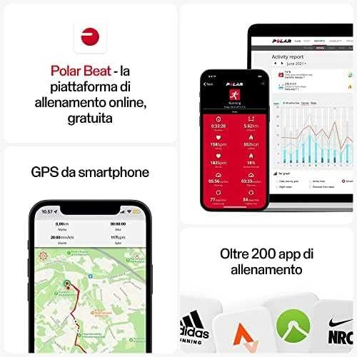 Širdies ritmo matavimo diržas Polar H9, Juodos spalvos, XS-S