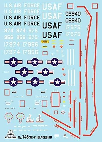 Italeri - Lockheed SR-71 Juodas Bird, 1/72, 0145