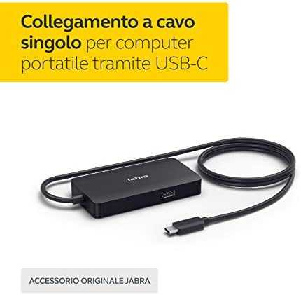 Gn Audio JABRA PANACAST USB ŠAKOTUVAS USB-C/INCL 3 PINS JK ĮKROVIKLIS