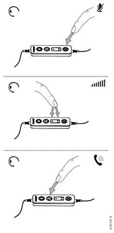 Jabra Link 260 valdymo pulto naudojimo schema
