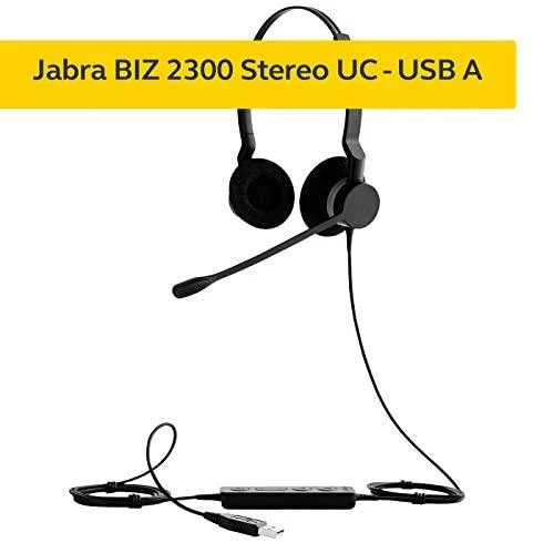 Ausinės Jabra Biz 2300 USB Duo tipas: 82 E-STD, Juodos spalvos
