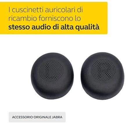 Dvi juodos ausinės pagalvėlės Jabra Evolve2