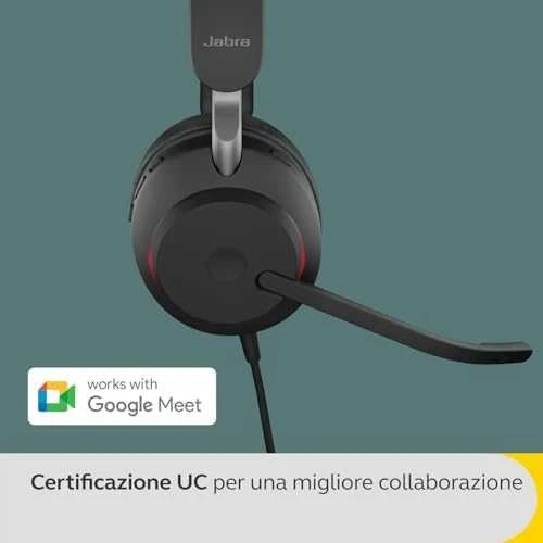 Ausinės JABRA EVOLVE2 40 SE USB-C UC - MONO