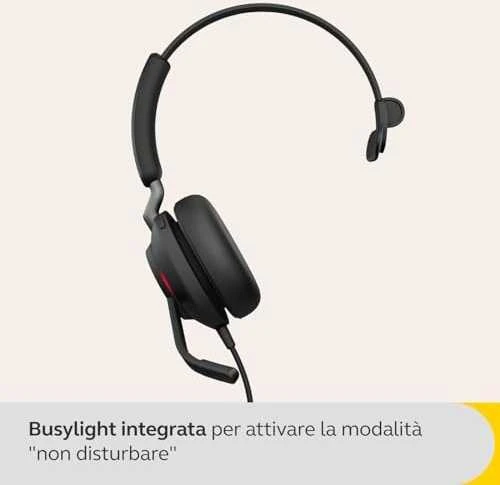 Ausinės JABRA EVOLVE2 40 SE USB-C UC - MONO