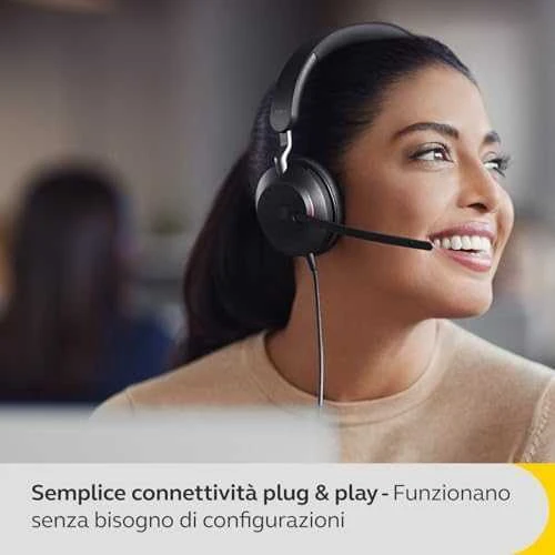 Ausinės JABRA EVOLVE2 40 SE USB-C UC - MONO