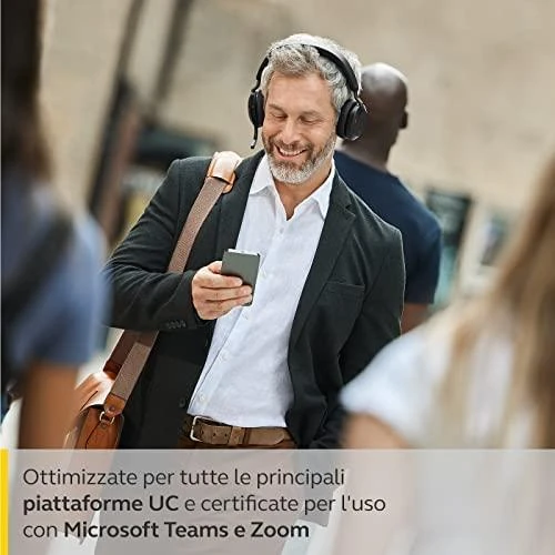 Jabra Evolve2 75 USB-C ausinės su įkrovimo stovu