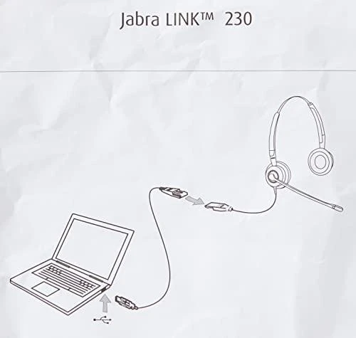 Jabra Headsetadapter Link 230 QuickDisconnect (QD) – USB-A(m) USBA(m) (230-09) (23009)