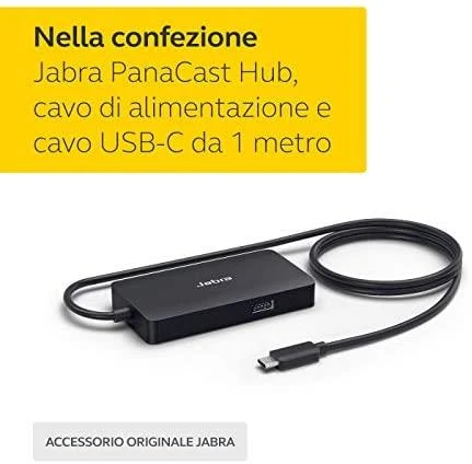 JABRA PanaCast Hub USB-C įsk. 2 kontaktų EU pakrovėjas