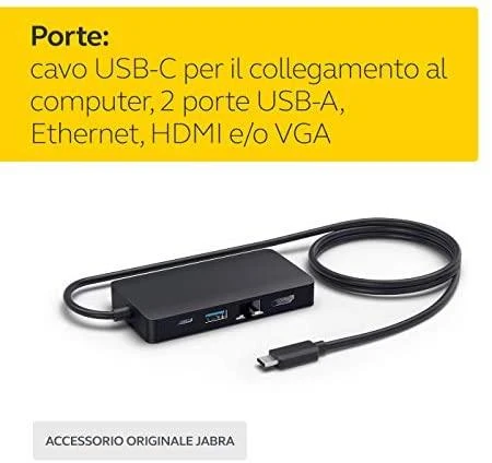 JABRA PanaCast Hub USB-C įsk. 2 kontaktų EU pakrovėjas