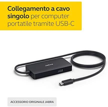 JABRA PanaCast Hub USB-C įsk. 2 kontaktų EU pakrovėjas