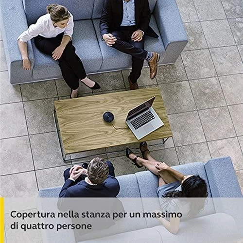 JABRA SPEAK 510 garsiakalbis, skirtas UC ir amp; BT USB konferencijos sprendimas 360 laipsnių mikrofono prijungimo ir atkūrimo nutildymo ir garsumo mygtukas