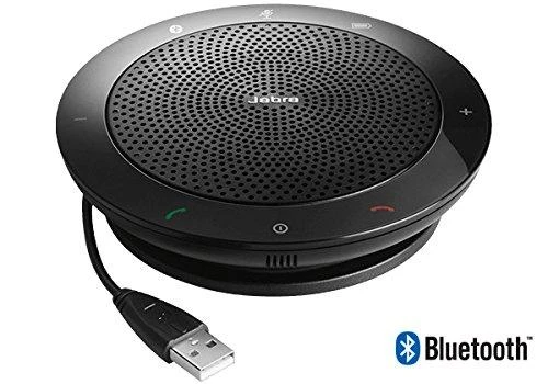 JABRA SPEAK 510 garsiakalbis, skirtas UC ir amp; BT USB konferencijos sprendimas 360 laipsnių mikrofono prijungimo ir atkūrimo nutildymo ir garsumo mygtukas