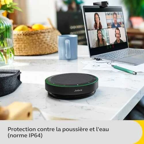 Jabra Speak2 75 UC Link 380c Belaidis Konferencinis garsiakalbis, Bluetooth, USB-C, Dark Pilkas