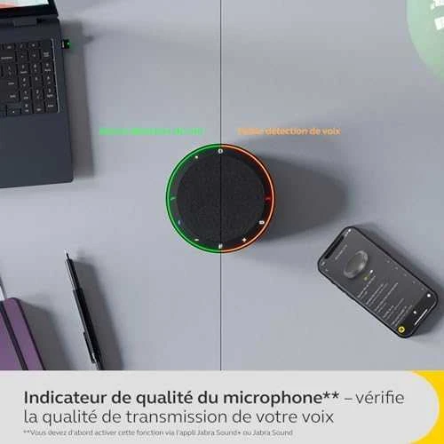 Jabra Speak2 75 UC Link 380c Belaidis Konferencinis garsiakalbis, Bluetooth, USB-C, Dark Pilkas