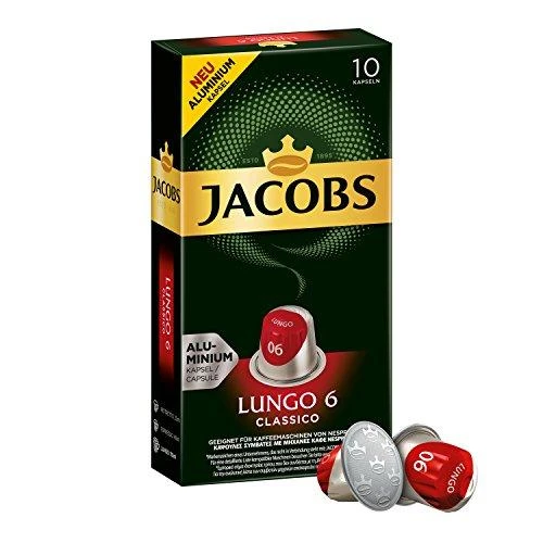Kavos kapsulės JACOBS Lungo 6 Classico, 52g