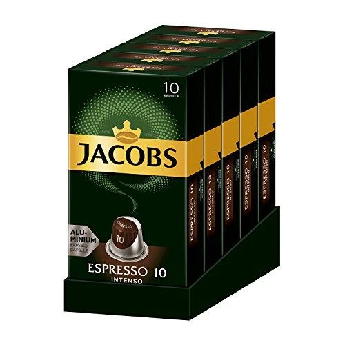 Kavos kapsulės JACOBS Espresso 10 Intenso, 52g