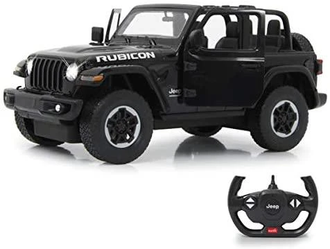 Jamara Jeep Wrangler JL 1:14 juodas 6+