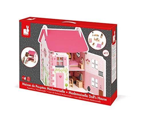 JANOD medinis lėlių namas su baldais MADEMOISELLE DOLL`S HOUSE