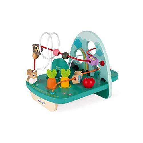 JANOD medinis ergoterapinis žaislas su kilpomis RABBIT & CO
