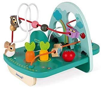 JANOD medinis ergoterapinis žaislas su kilpomis RABBIT & CO