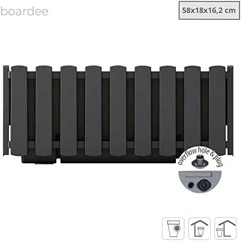 Gėlių vazonas Prosperplast Boardee Fencycase, 58 x 18 x 16,2 cm