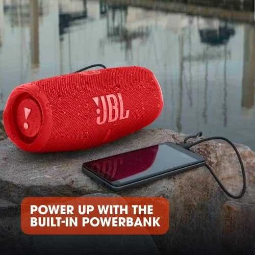 JBL Charge 5 nešiojama kolonėlė, Raudonos spalvos