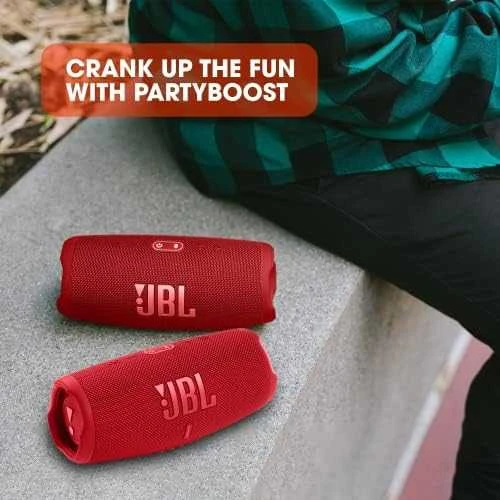 JBL Charge 5 nešiojama kolonėlė, Raudonos spalvos