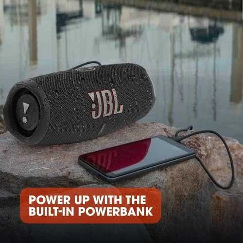 JBL Charge 5 nešiojama kolonėlė, Juoda