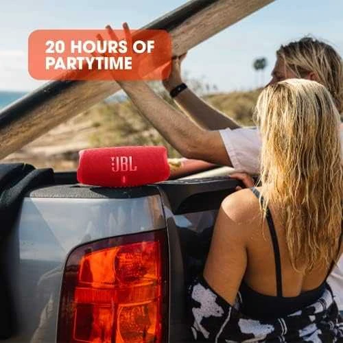 JBL Charge 5 nešiojama kolonėlė, Raudonos spalvos