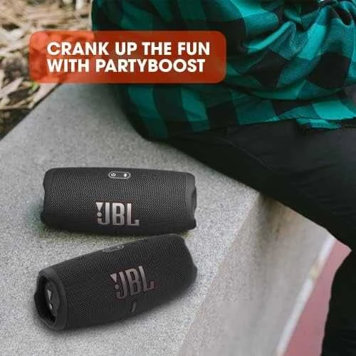JBL Charge 5 nešiojama kolonėlė, Juoda