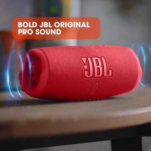 JBL Charge 5 nešiojama kolonėlė, Raudonos spalvos