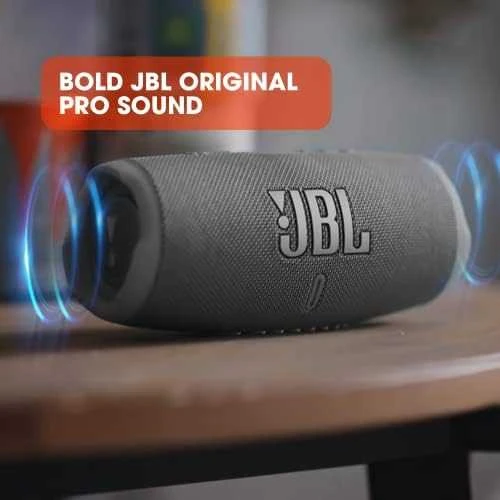 JBL Charge 5 nešiojama kolonėlė, Juoda
