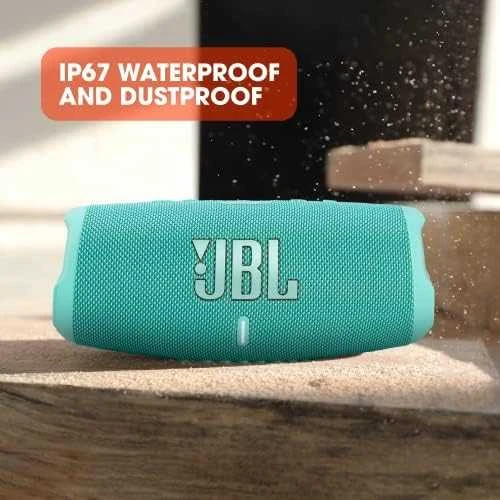 JBL Charge 5 nešiojama kolonėlė, Žalsvai mėlynos spalvos