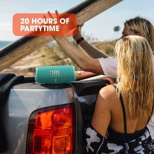 JBL Charge 5 nešiojama kolonėlė, Žalsvai mėlynos spalvos