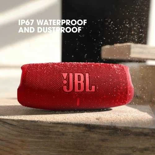 JBL Charge 5 nešiojama kolonėlė, Raudonos spalvos