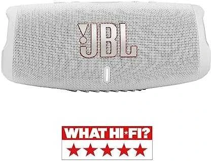 JBL Charge 5 nešiojama kolonėlė, Balta